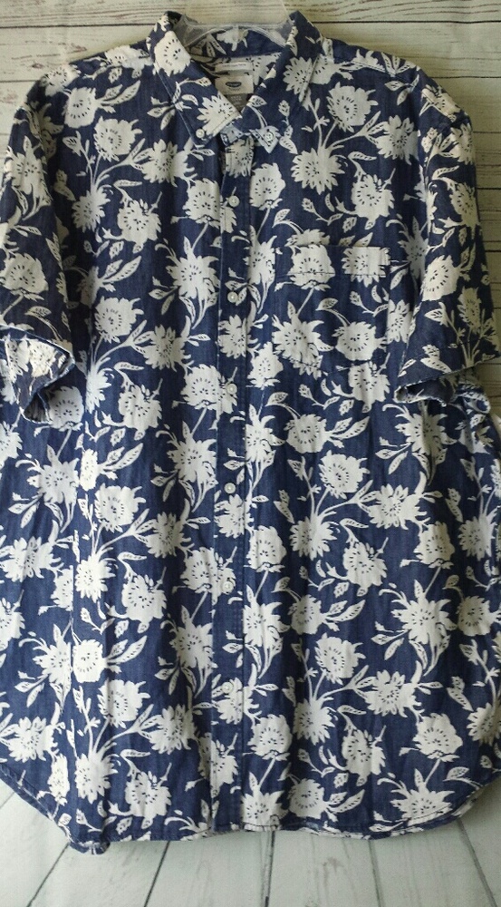 Old Navy Chambray Print Men's Shirt